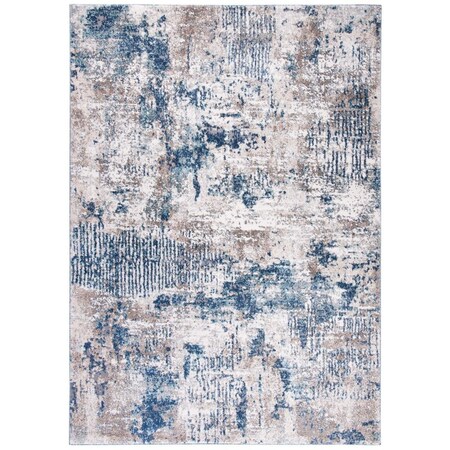 Safavieh 3 x 5 ft. Aston 700 Rectanglar Modern Contemporary Rug - Grey & Navy ASN712F-3